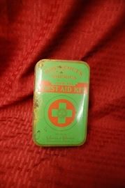 Antique Boy Scout First Aid Kit Tin