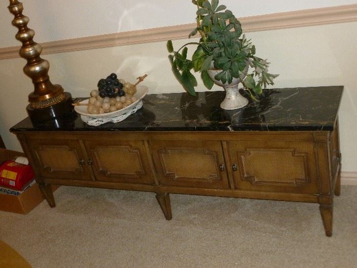 Marble-Top Credenza