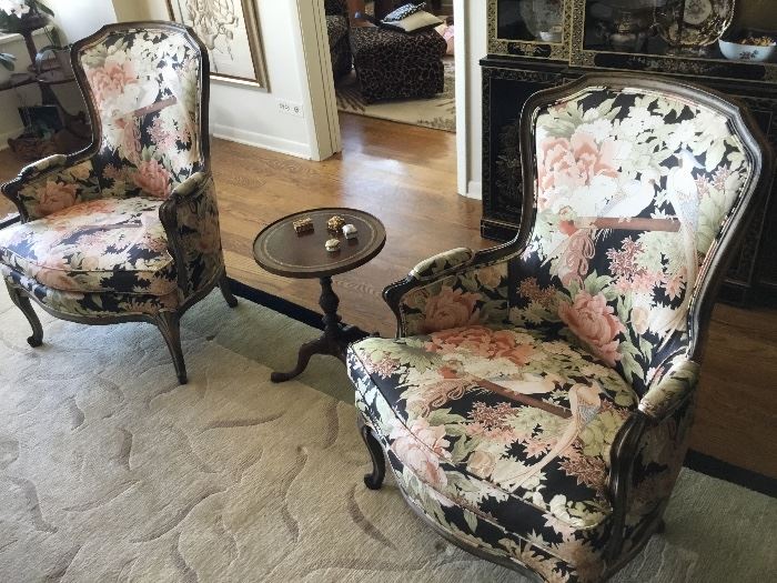 Pair of floral arm chair excellent condition $300 each