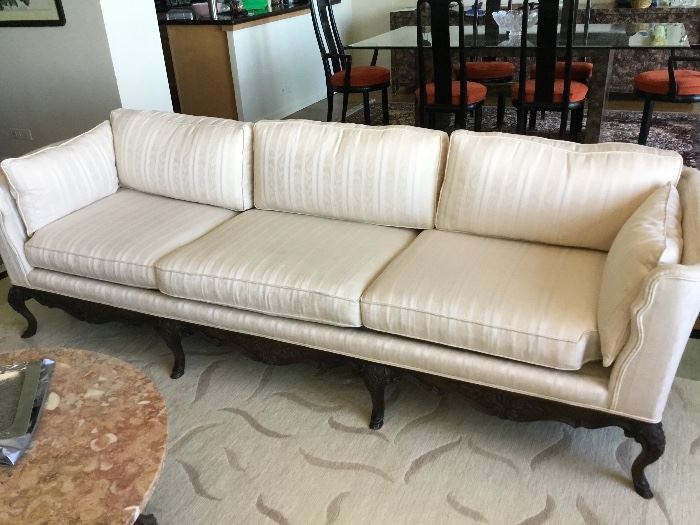 Silk couch from merchandise mart $675