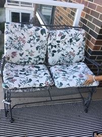 Wrought iron glider $190