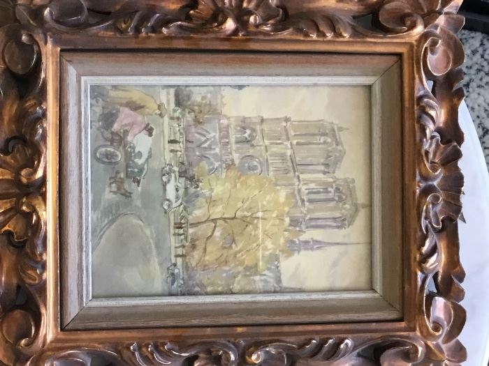 Original watercolor signed $600