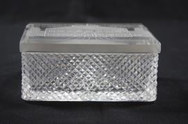 White House Crystal Box from Congressman Dan Rostenkowski's Estate. Chicago, Illinois U.S. Politics