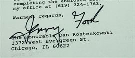 from Congressman Dan Rostenkowski's Estate. Chicago, Illinois U.S. Politics