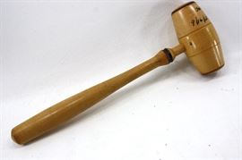 Speaker McCormack signed gavel to D.R. from Congressman Dan Rostenkowski's Estate. Chicago, Illinois U.S. Politics