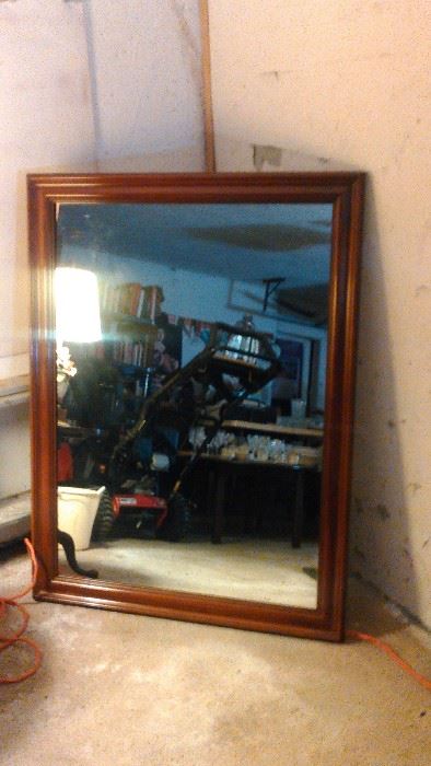 Large Framed Mirror.