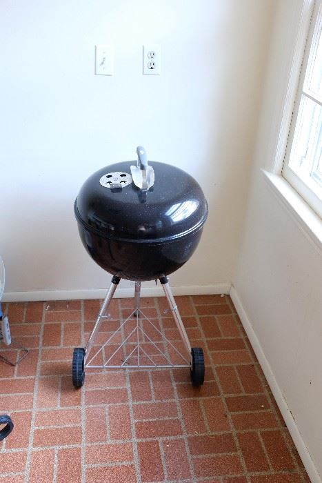 Weber Grill.  Barbecue utensils available.