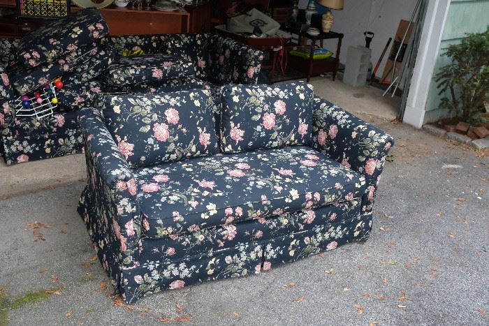 Upholstered Love Seat,  Has Matching Sofa.