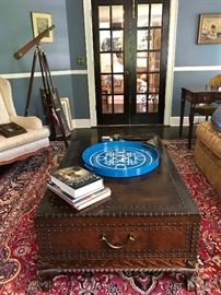 Persian Carpet aprox 9 x 12. Great Lillian August Cocktail Table Chest 