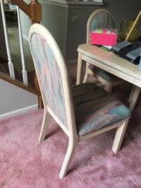 Fabric chairs for dining table