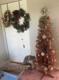 Seasonal decor; pink tree