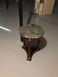 Marble topped side table!