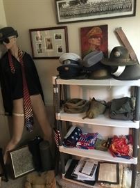 The Civil war room and other military collectibles! Yes she has no arms!
