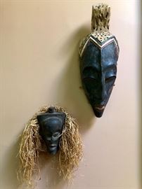West African Ivory Coast Baule & Aura Masks