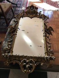 HV estate. One of a pair of Chippendale Style Gilt-wood Mirrors.