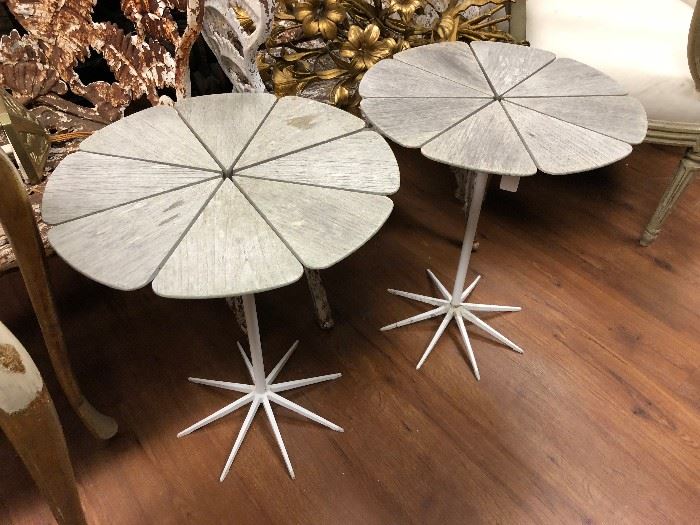 Miami. Pair of Petal Tables by Knoll.