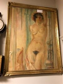 Kae Dorn Cass, Female Nude, Oil on Canvas.