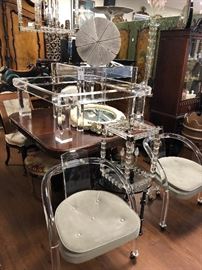 Fabulous Lucite and Glass Furniture. LARGE COFFEE TABLE SOLD 