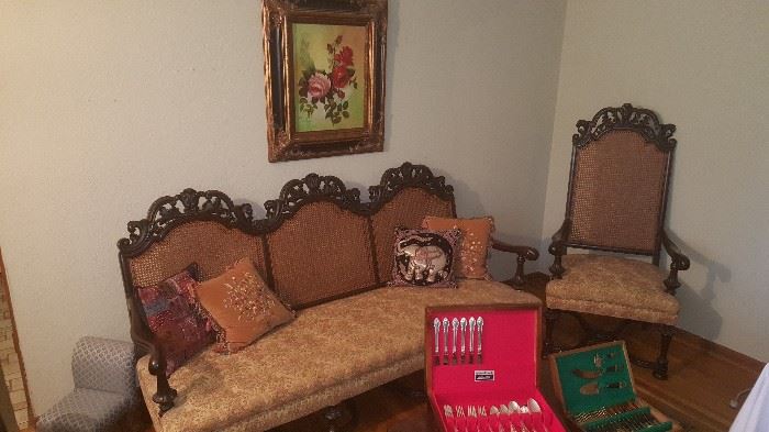 Beautiful Antique Sofa and Chair