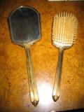 vintage brass vanity set