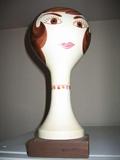circa 1960's Stangl signed porcelain wig stand