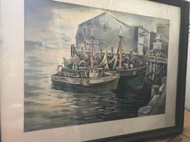 Robert Brooks original watercolor. Cape Cod artist