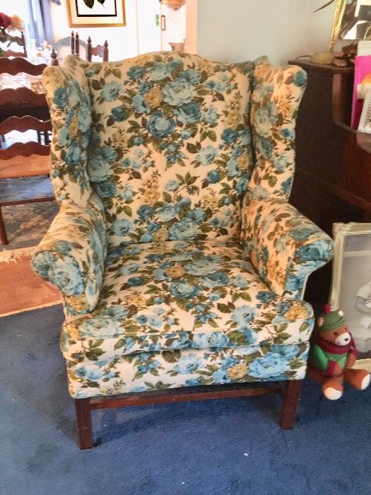 Sit comfy in your sturdy wing back chair