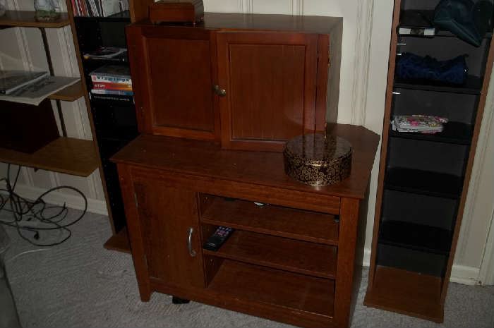 BOTTOM - STEREO CABINET, UPPER - CUBBY HOLE CABINET