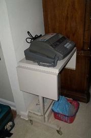 Fax machine & typing table
