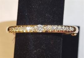 Nearly 2 karats of brilliant cute diamonds set in 14 karat gold