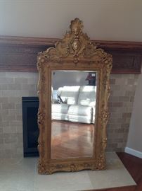 Gorgeous Antique Mirror Height 69 length 32 width 3” 