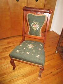 Antique embroidery chair