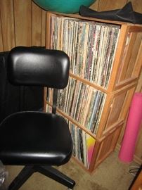 Office chair and records