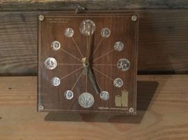 1964 Last US silver coinage clock 