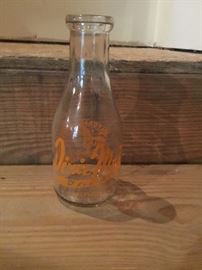 Dixie Made milk bottle.  Milford IL 