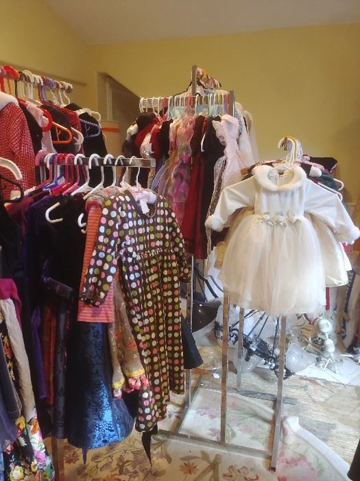 Girls' party dresses and some boy's wear