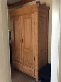 Antique English pine Armoire