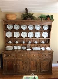  English pine antique hutch 