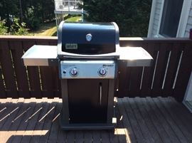 One-year-old Weber Grill two burner