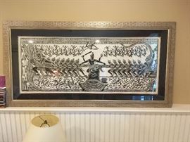 Large framed rubbing