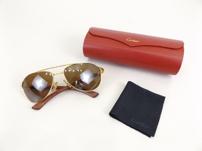 MINT Cartier Santos Dumont Sunglasses
