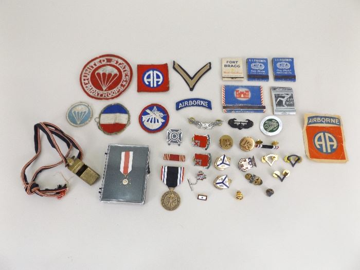 Large Lot of Vintage U.S. Military Medals, Pins, Badges, etc.
