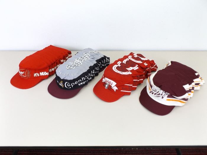 New Old Stock 1980's Salesman's Sample Advertising Hat Collection
