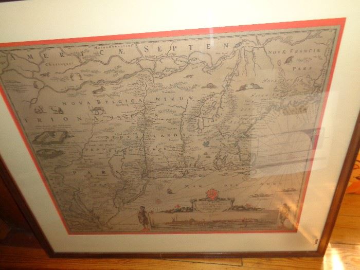 RARE UNITED STATES SIGNED MAP