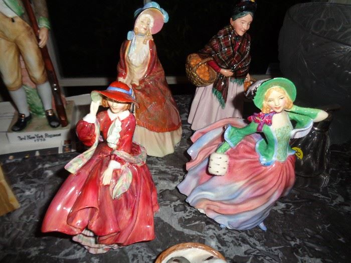 LARGE COLLECTION OF VINTAGE SIGNED ROYAL DALTONS DOLLS