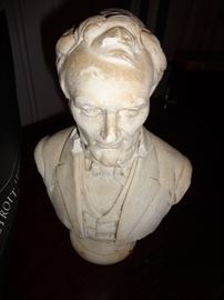 ANTIQUE ORIGINALLY SIGNED ABRAHAM LINCOLN BUST