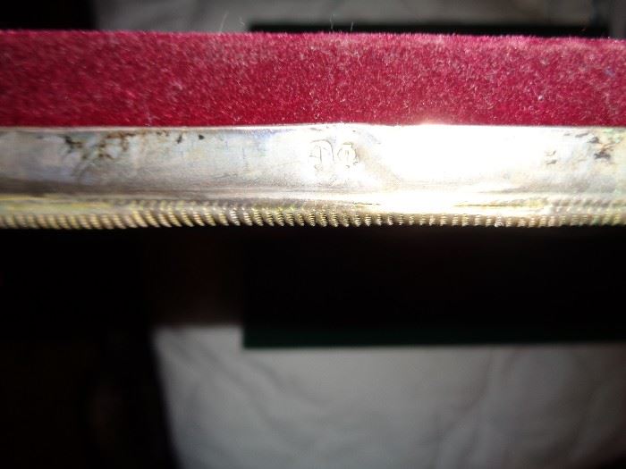 CLOSE UP VIEW - RARE SIGNED RUSSIAN ICON WITH STERLING SILVER FRAME WITH HALLMARKS SIGNATURE CIRCA 1820'S