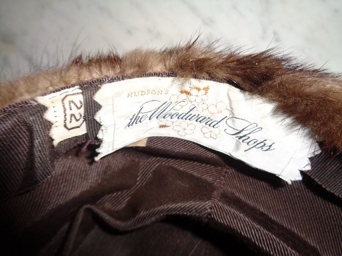 SIGNED HUDSONS WOODWARD MINK WOMENS CAPS