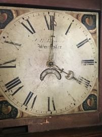 Antique Grandfather Clock Detail