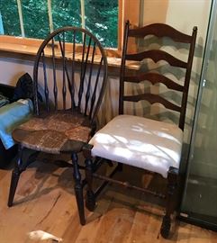 Ladderback Chair / Rush Seat Windsor Chair